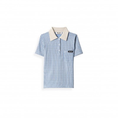 MIU MIU CASHMERE POLO SHIRT MML03X